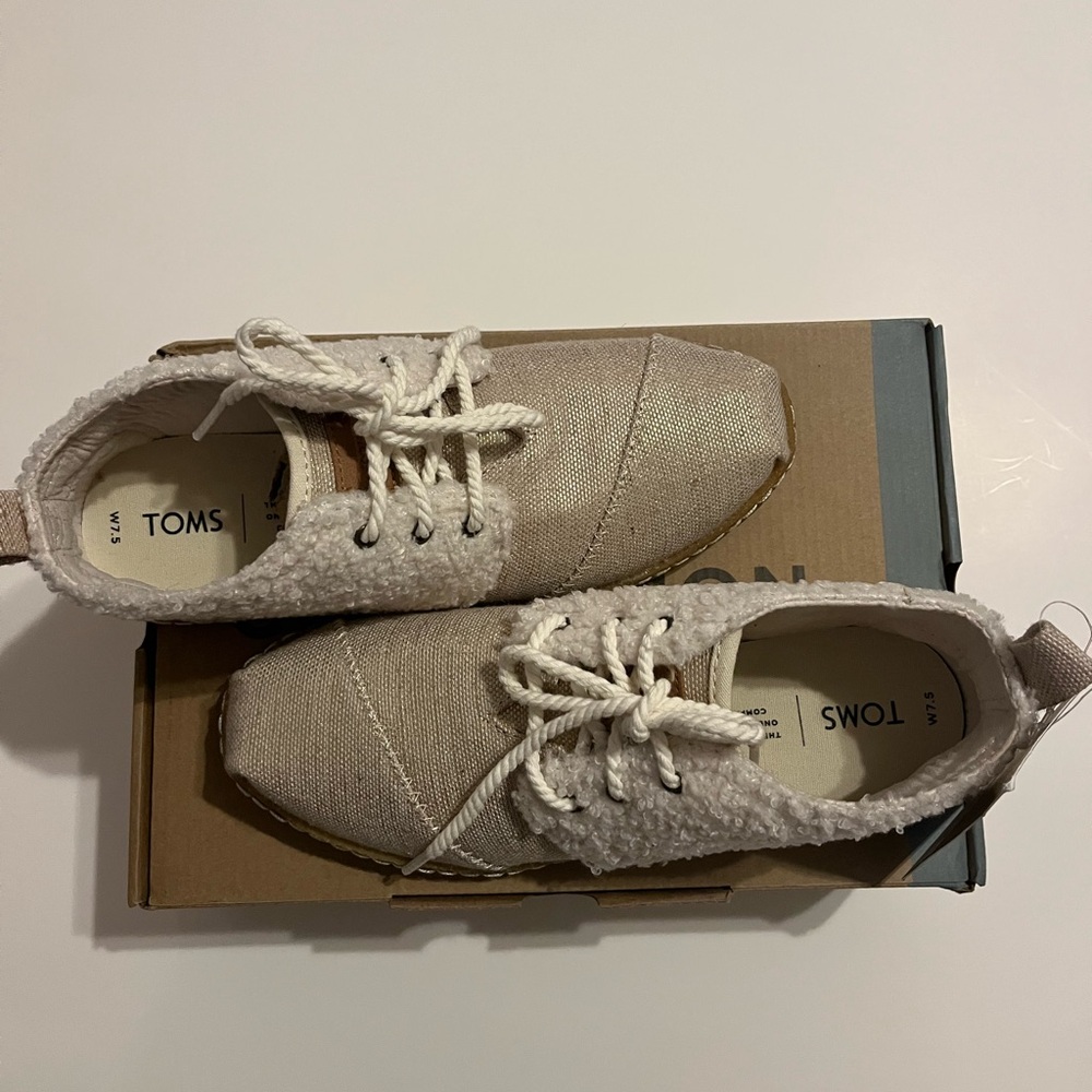 TOMS Sherpa & Metallic Bota Shoes